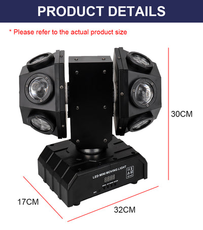 Luce da palcoscenico 2023 -Faro da palcoscenico a LED a testa mobile, colorato