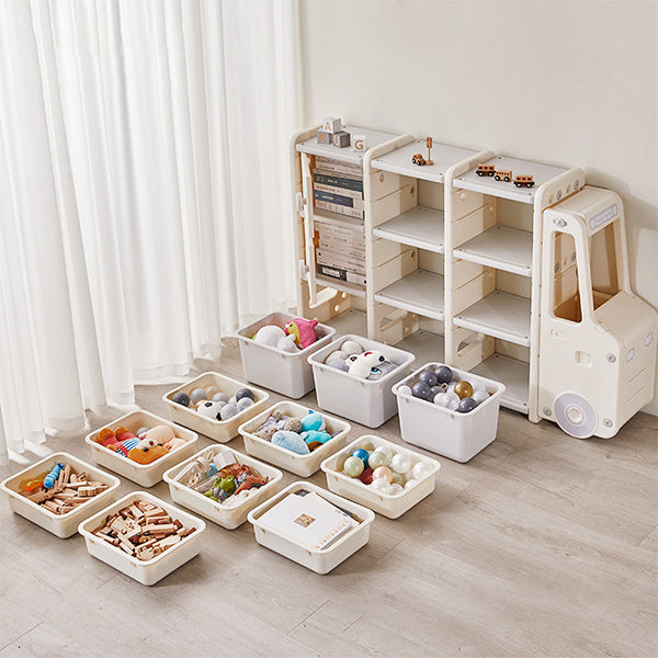 Organizzatore di scaffali per bambini per libri e giocattoli