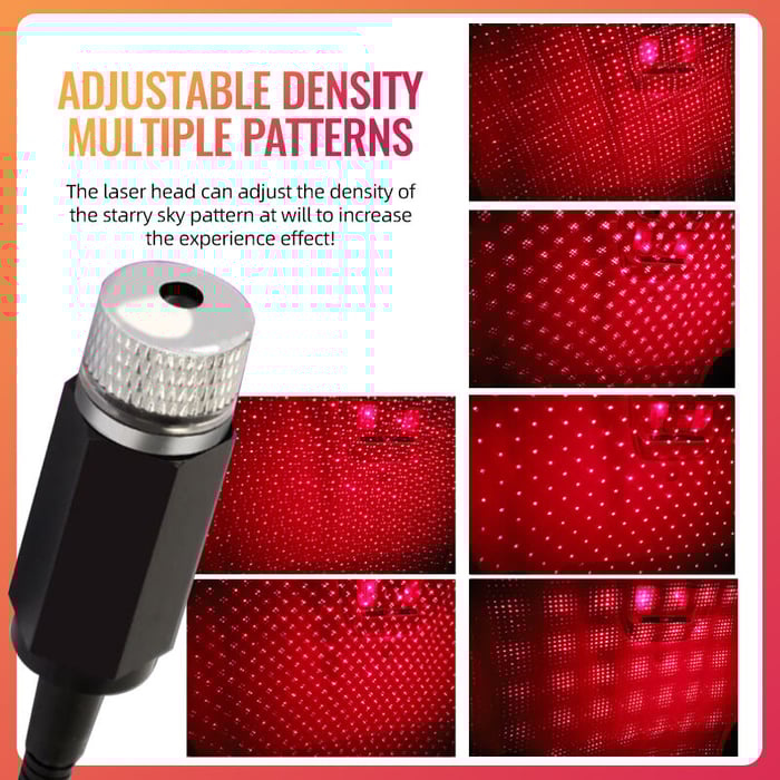 Stelle per auto con luce USB