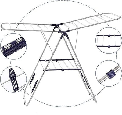 [ACQUISTA 1 REGALO 2] Asta da pavimento doppia in acciaio inox + cestino