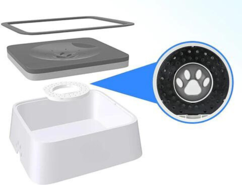 CIOTOLA PER L'ACQUA A PROVA DI SCHIZZI