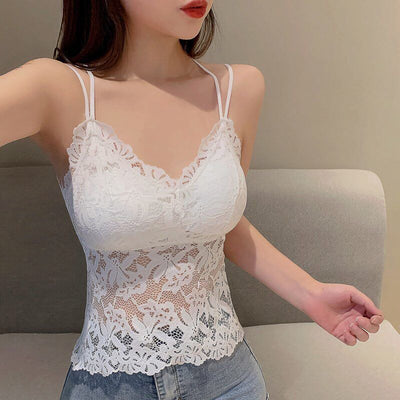 Butterfly™ camicette in pizzo con reggiseno interno