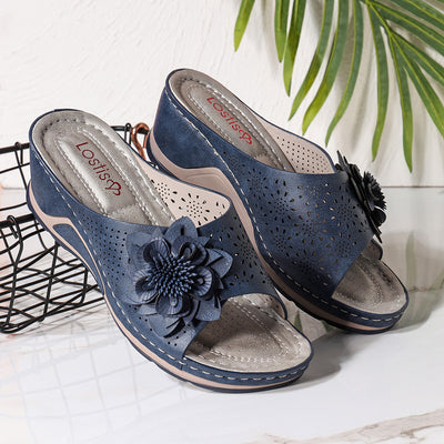 Sandali ortopedici con plantare in morbida pelle