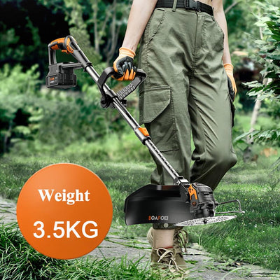 Tosaerba elettrico ricaricabile a batteria al litio per uso agricolo