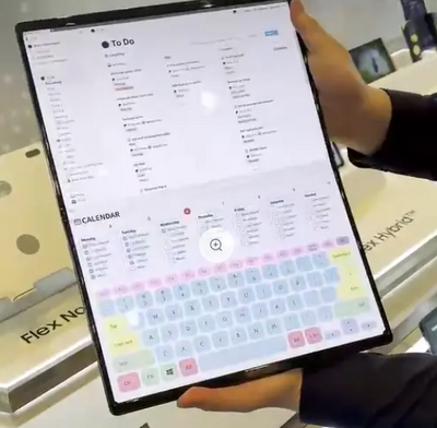 PC portatile pieghevole con schermo tattile da 13,3 pollici