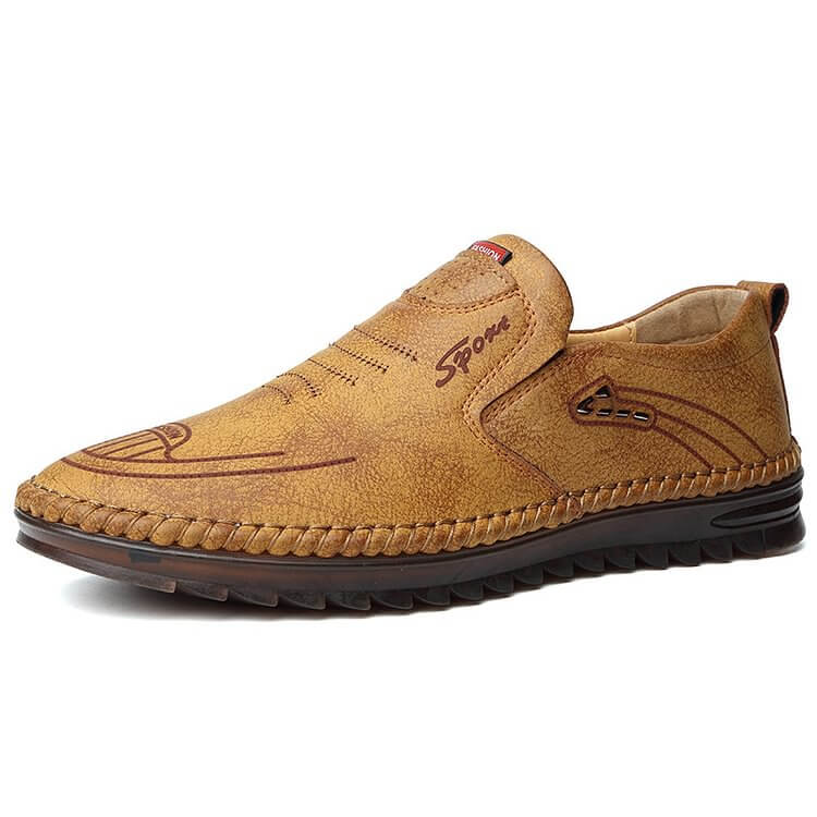 Scarpe da uomo casual alla moda con suola morbida in pelle