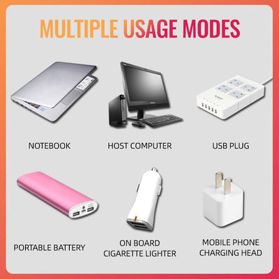 Stelle per auto con luce USB