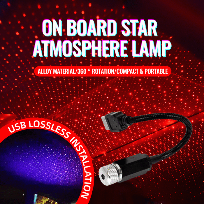 Stelle per auto con luce USB