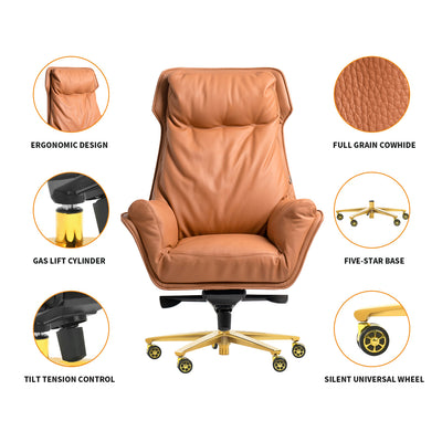 Sedia da ufficio imbottita Austin