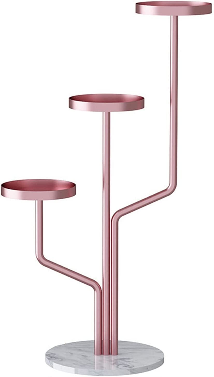 Portafiori nordico in ferro battuto con base in marmo per l'arredamento della casa