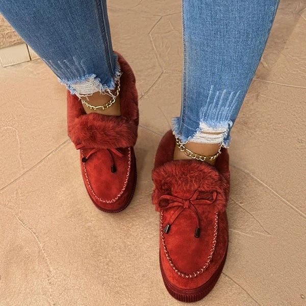 Stivali da donna testa tonda suola spessa Scarpe ortopediche con supporto plantare