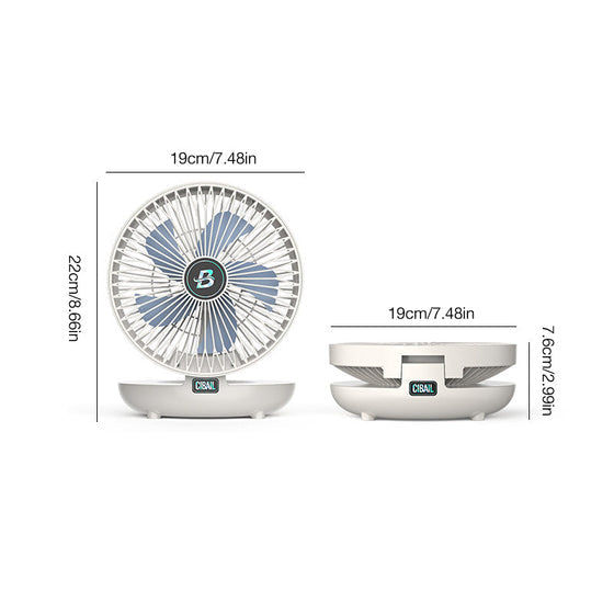 Ventilatore pieghevole per la circolazione dell'aria