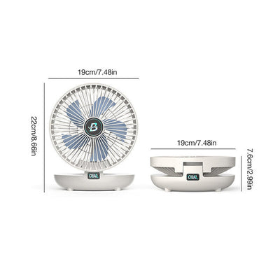 Ventilatore pieghevole per la circolazione dell'aria