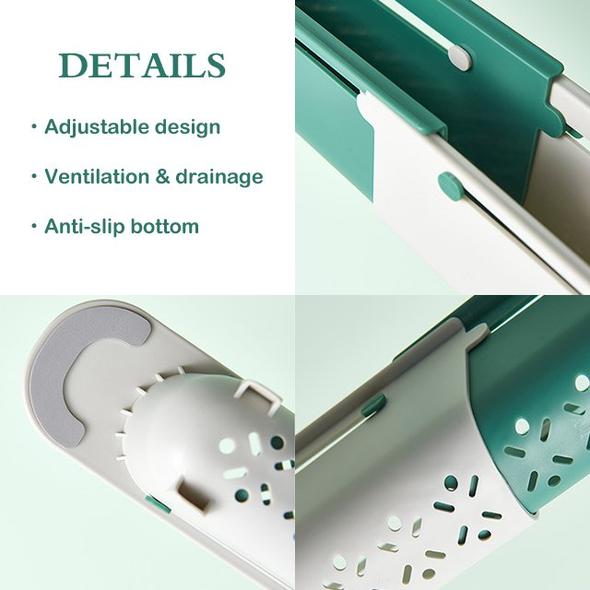 Portaoggetti telescopico per lavello aggiornato