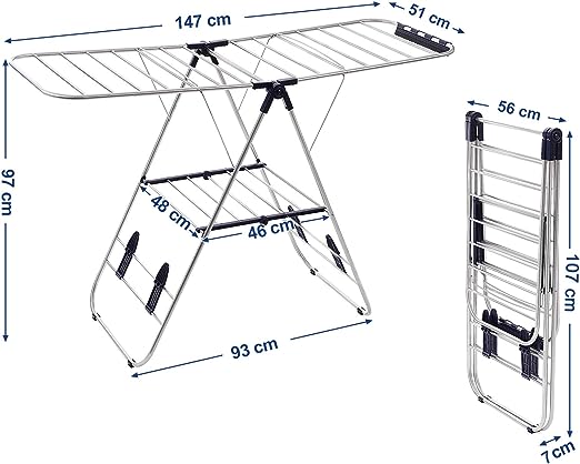 [ACQUISTA 1 REGALO 2] Asta da pavimento doppia in acciaio inox + cestino