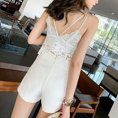 Butterfly™ camicette in pizzo con reggiseno interno