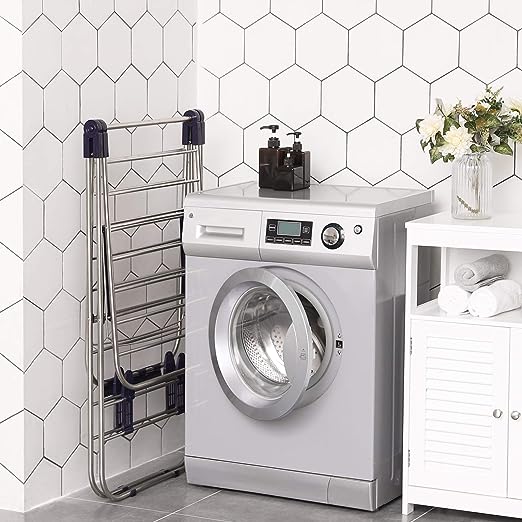 [ACQUISTA 1 REGALO 2] Asta da pavimento doppia in acciaio inox + cestino