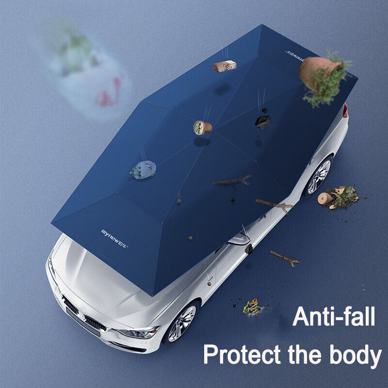 Tettoia Carport Estate Anti-UV Controllo Wireless Tenda Ombrello