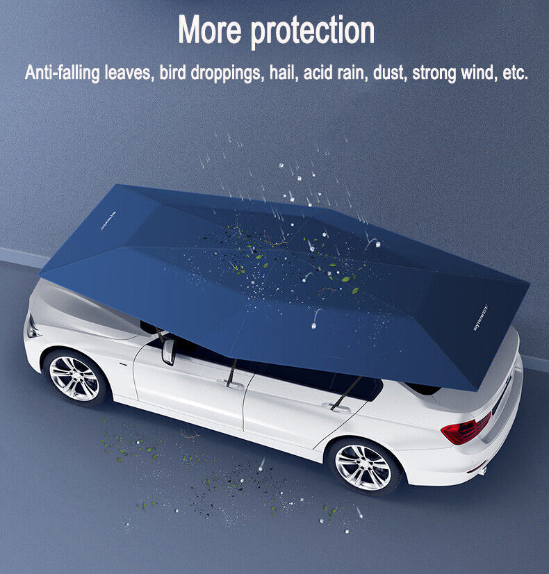 Tettoia Carport Estate Anti-UV Controllo Wireless Tenda Ombrello