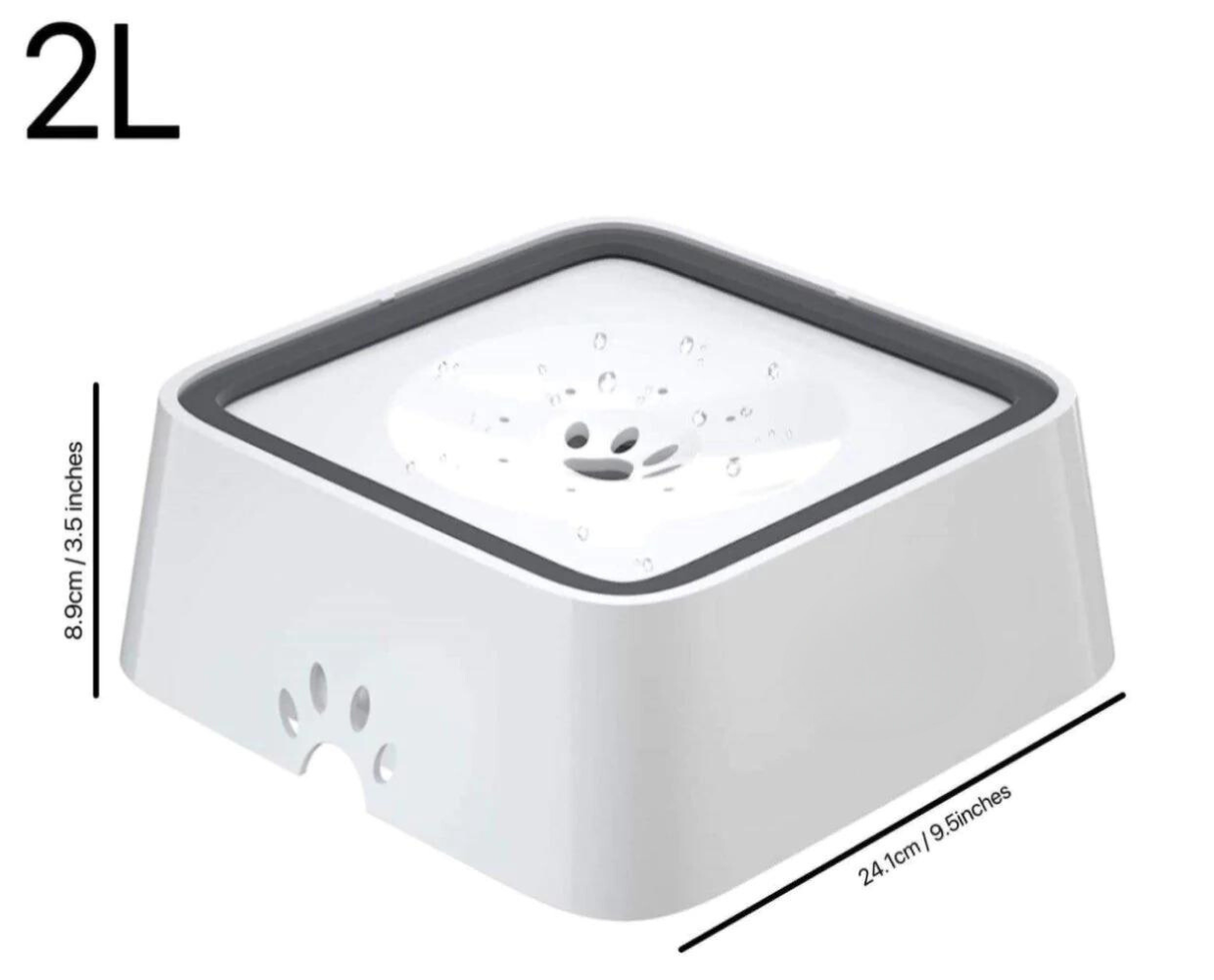 CIOTOLA PER L'ACQUA A PROVA DI SCHIZZI