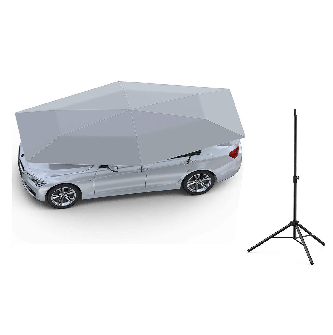 Tettoia Carport Estate Anti-UV Controllo Wireless Tenda Ombrello