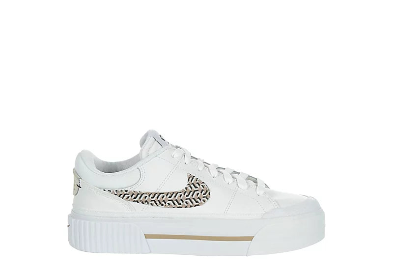 SNEAKER NIKE DONNA COURT LEGACY LIFT - BIANCO