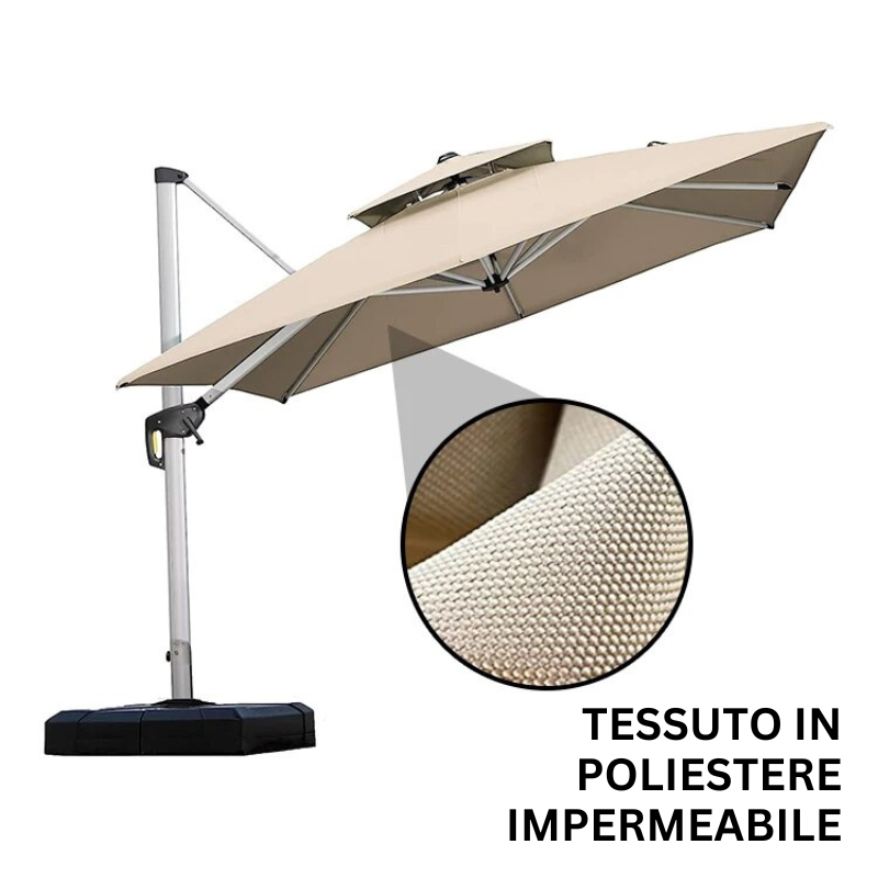 Ombrellone da Patio per Sole Super Resistente