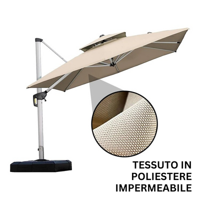 Ombrellone da Patio per Sole Super Resistente