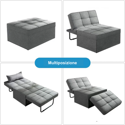 Divano letto pieghevole multifunzionale 4 in 1