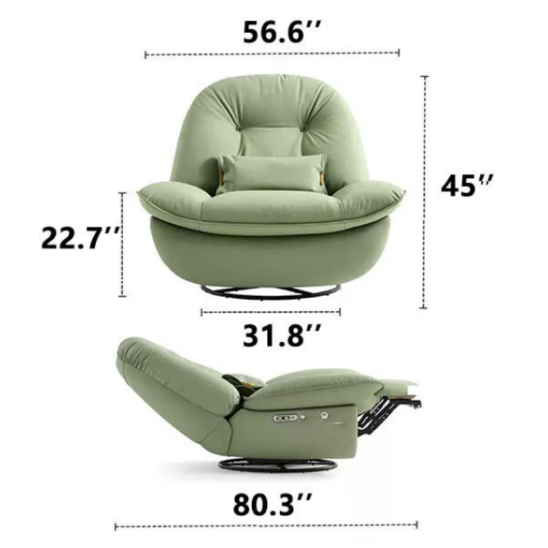 Sedia a dondolo con controllo vocale