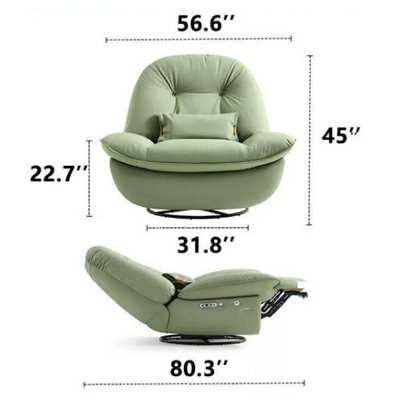 Sedia a dondolo con controllo vocale