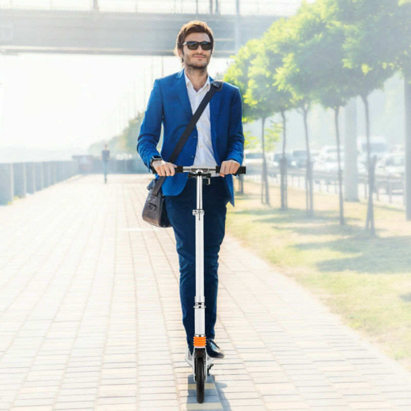 Monopattino pieghevole con ripiegamento facilitato, freno e ruote grandi