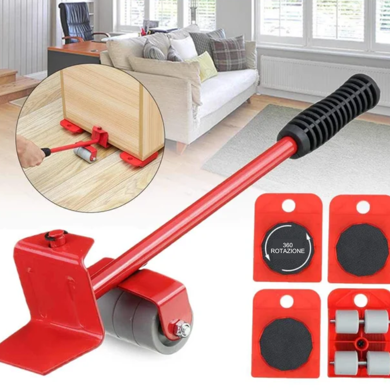 Set di attrezzi per la movimentazione dei mobili