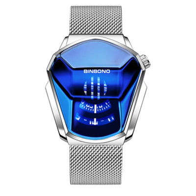 Orologio al quarzo geometrico da uomo