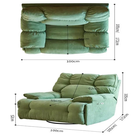 Sedia a dondolo multifunzionale per sedersi e sdraiarsi