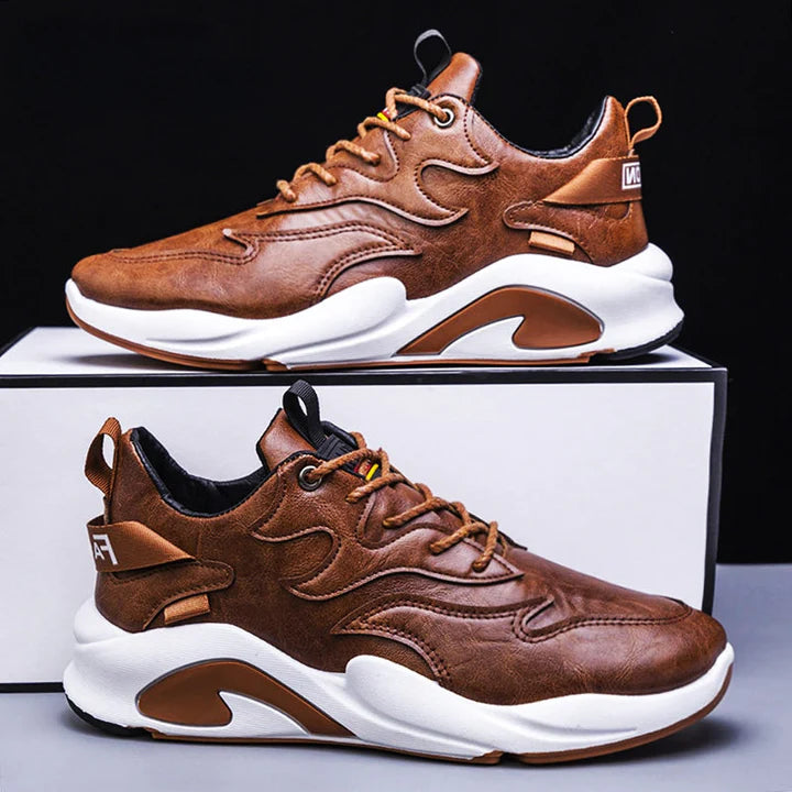 SCARPE DA GINNASTICA IN VERA PELLE CON STRASS