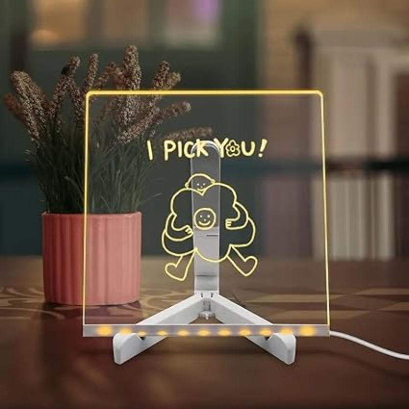 Lavagna per appunti a LED con colori