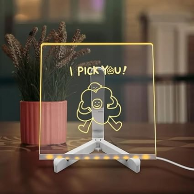 Lavagna per appunti a LED con colori