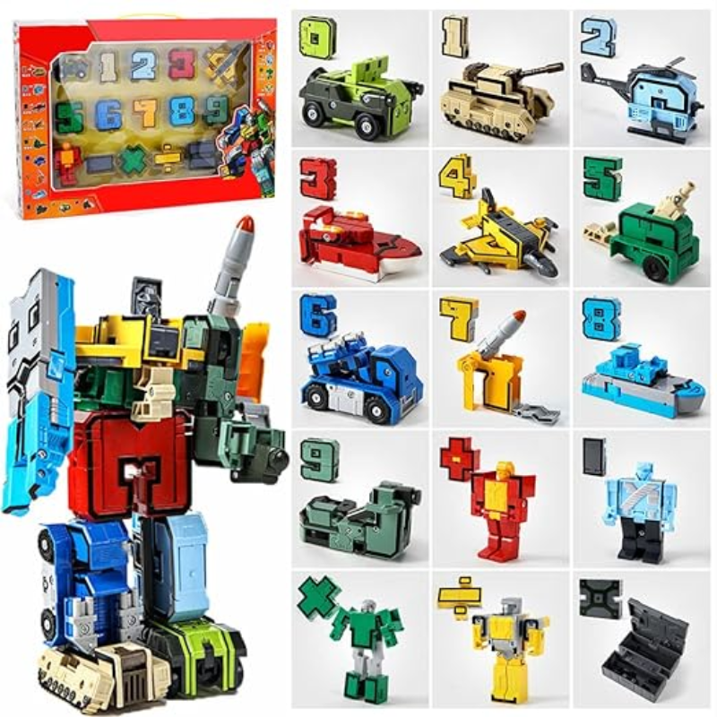 Alfabeto trasforma i robot