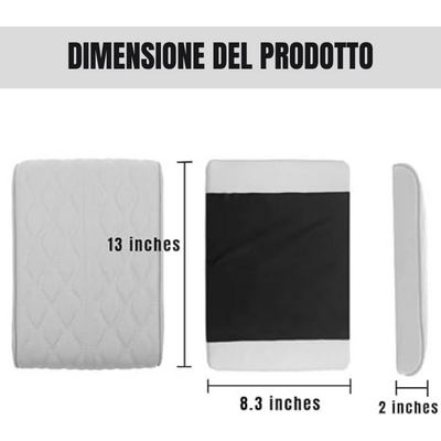 Cuscinetto del bracciolo dell'auto in pelle di cotone di memoria (stile universale)