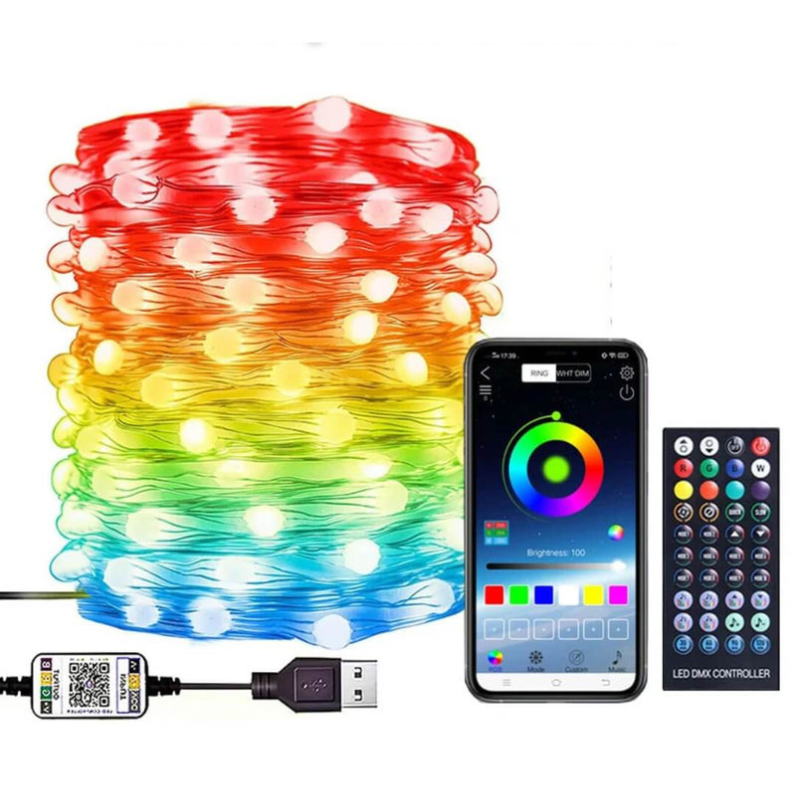 Luci a Stringa LED Intelligenti per Albero di Natale