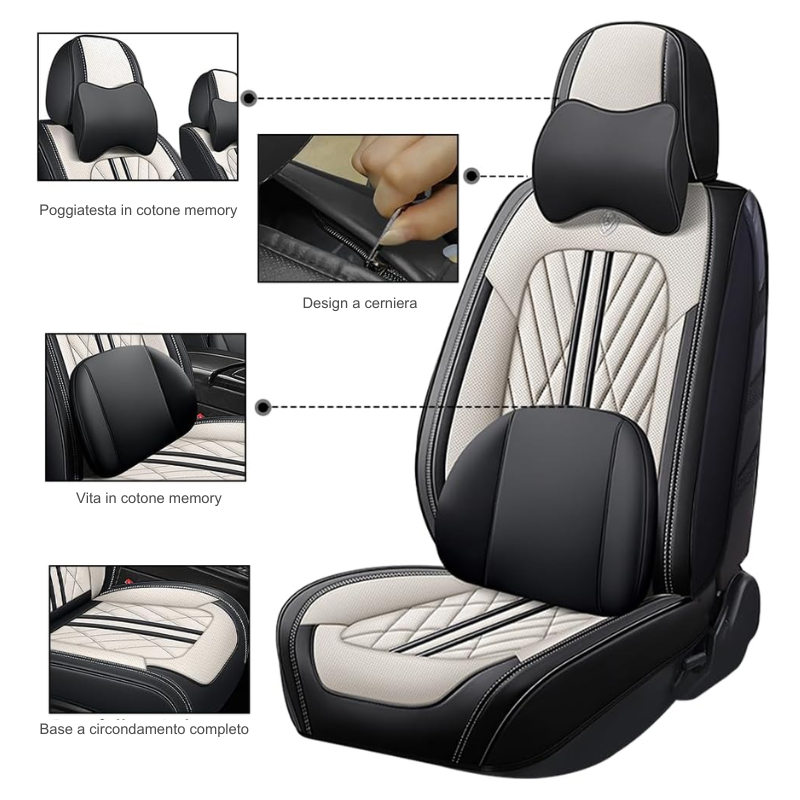 Kit di coprisedili deluxe per autoveicoli