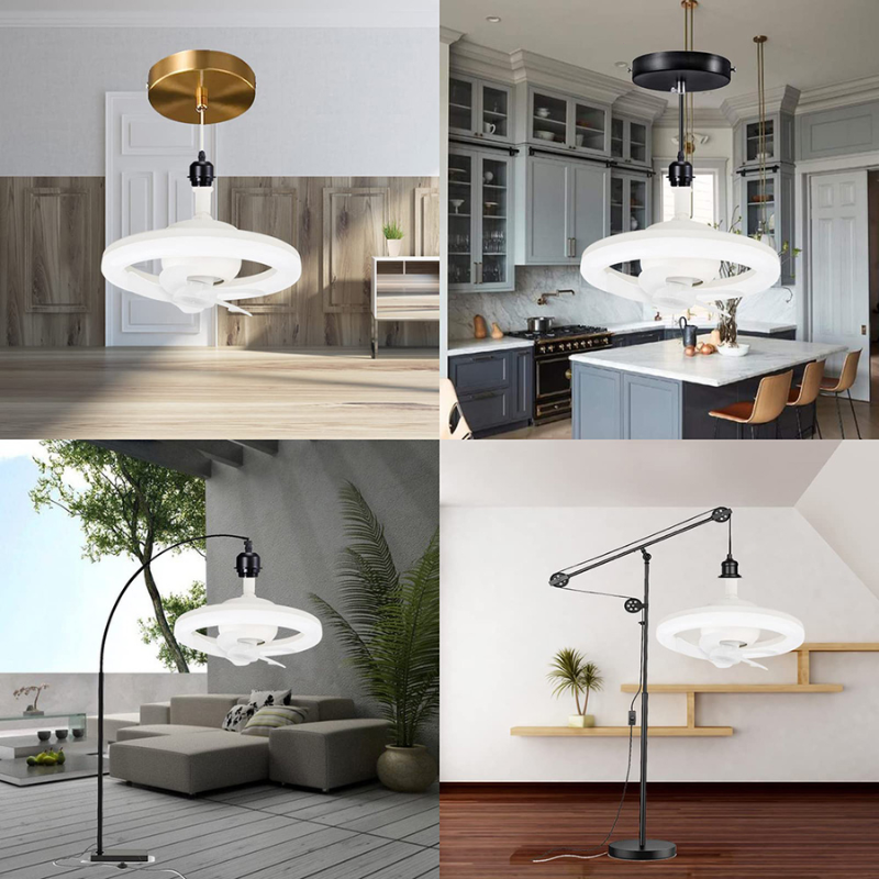 (ACQUISTA 1 REGALO 2) Luce LED con ventilatore - Luce regolabile