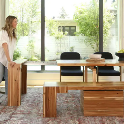 Tavolo da pranzo allungabile 6 in 1