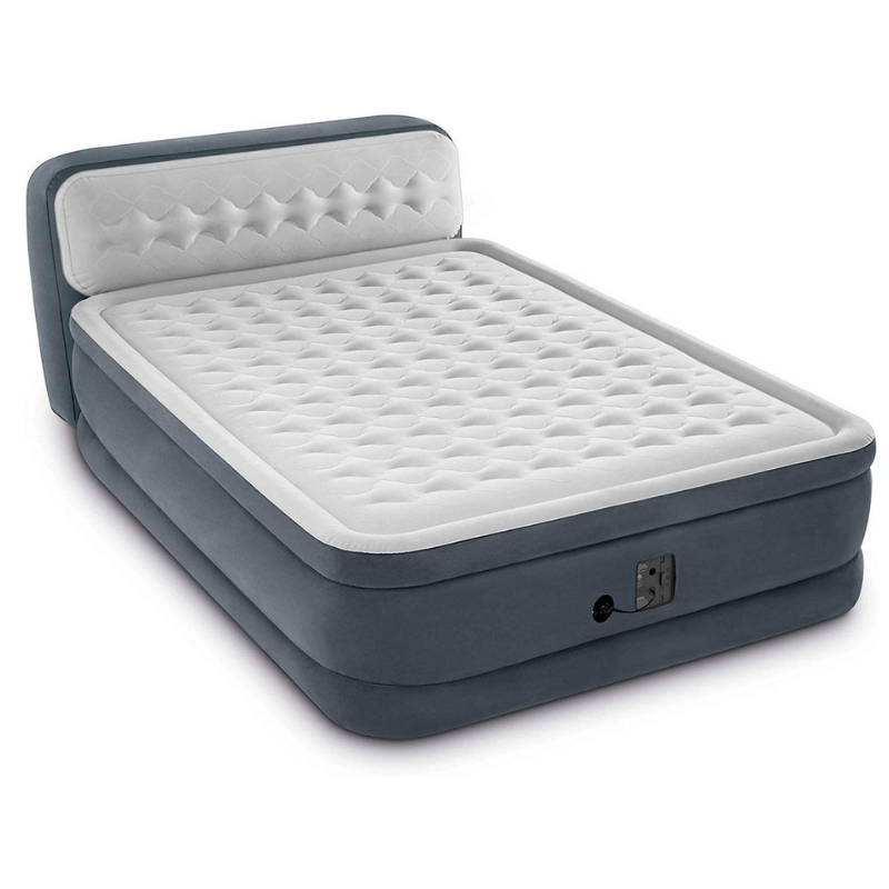 Materasso gonfiabile doppio con pompa ad aria e schienale