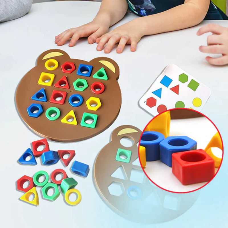 Puzzle di abbinamento delle forme Giocattolo educativo per bambini