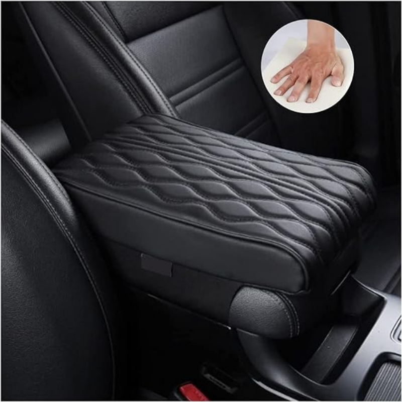 Cuscinetto del bracciolo dell'auto in pelle di cotone di memoria (stile universale)