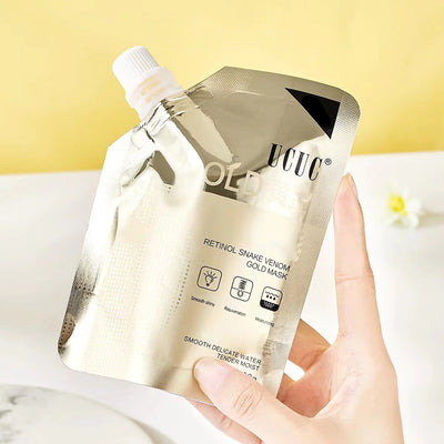 Maschera d'oro al retinolo e veleno di serpente