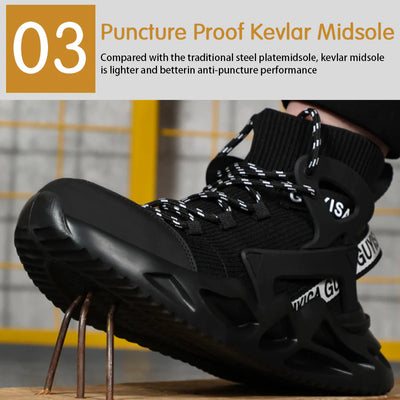 Scarpe di sicurezza indistruttibili con punta in acciaio