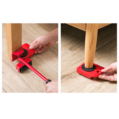 Set di attrezzi per la movimentazione dei mobili